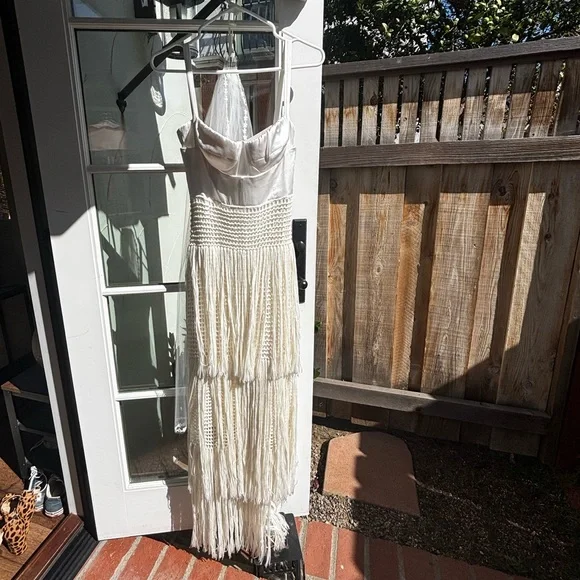 Bustier Dress with Crochet Fringe - Picture 5 of 12